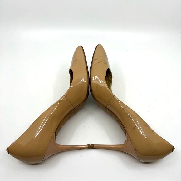 Brian Atwood Beige Patent Leather Pumps 8 US - Picture 7 of 9